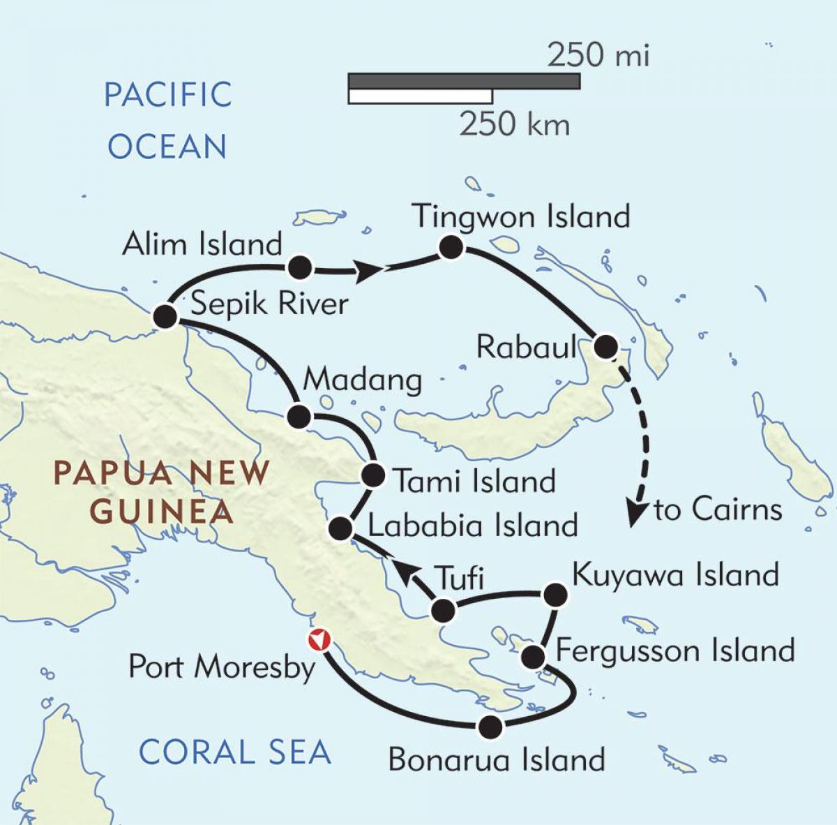 карта рабаул Папуа Новая Гвинея