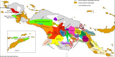 Карта Папуа-Новой Гвинеи язык 