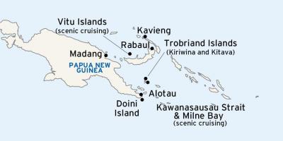 Карта алотау Папуа-Новой Гвинеи
