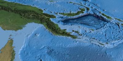 Карта спутниковая карта Папуа-Новой Гвинеи